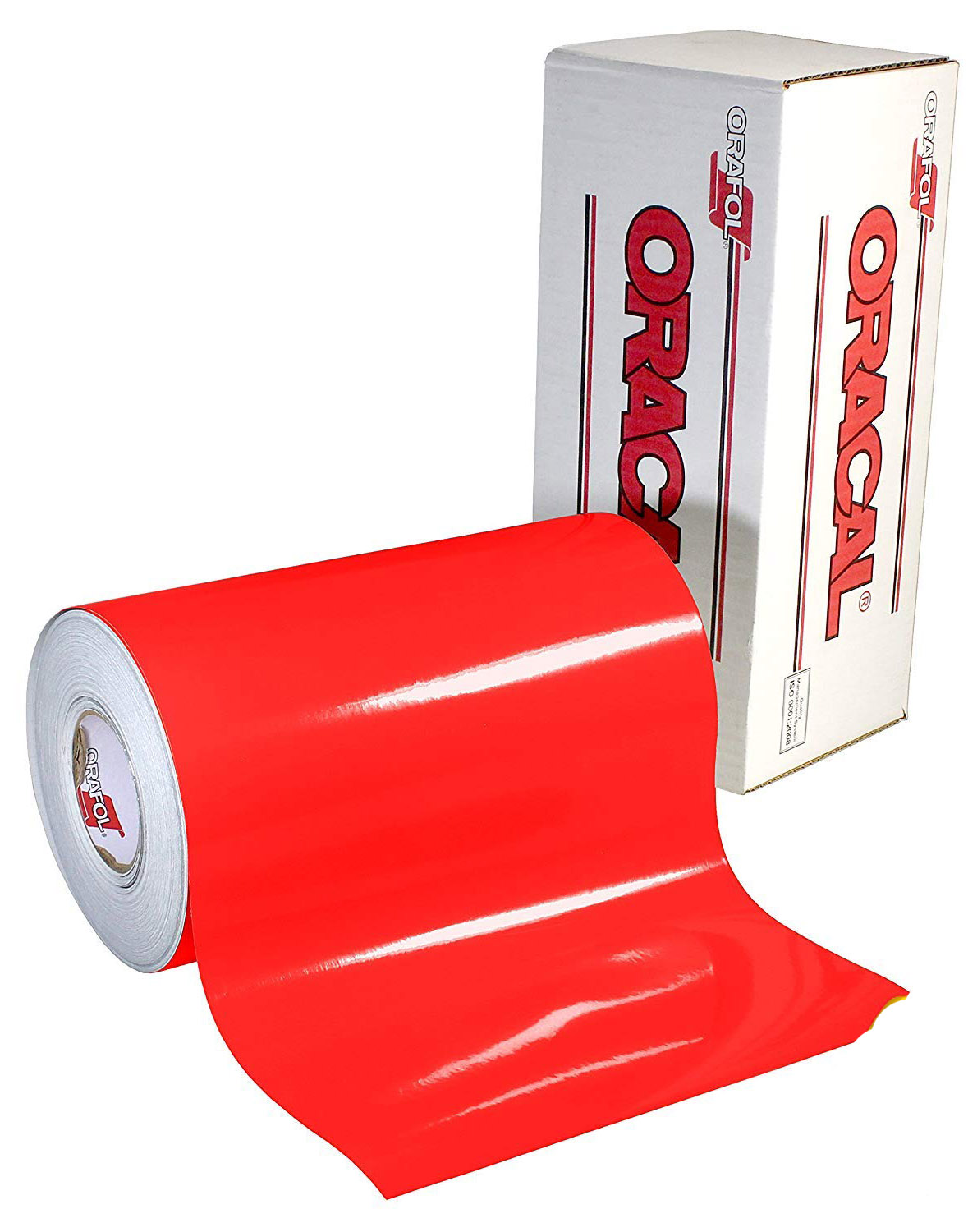 24IN RED 6510 FLUORESCENT CAST - Oracal 6510 Fluorescent Cast PVC Film